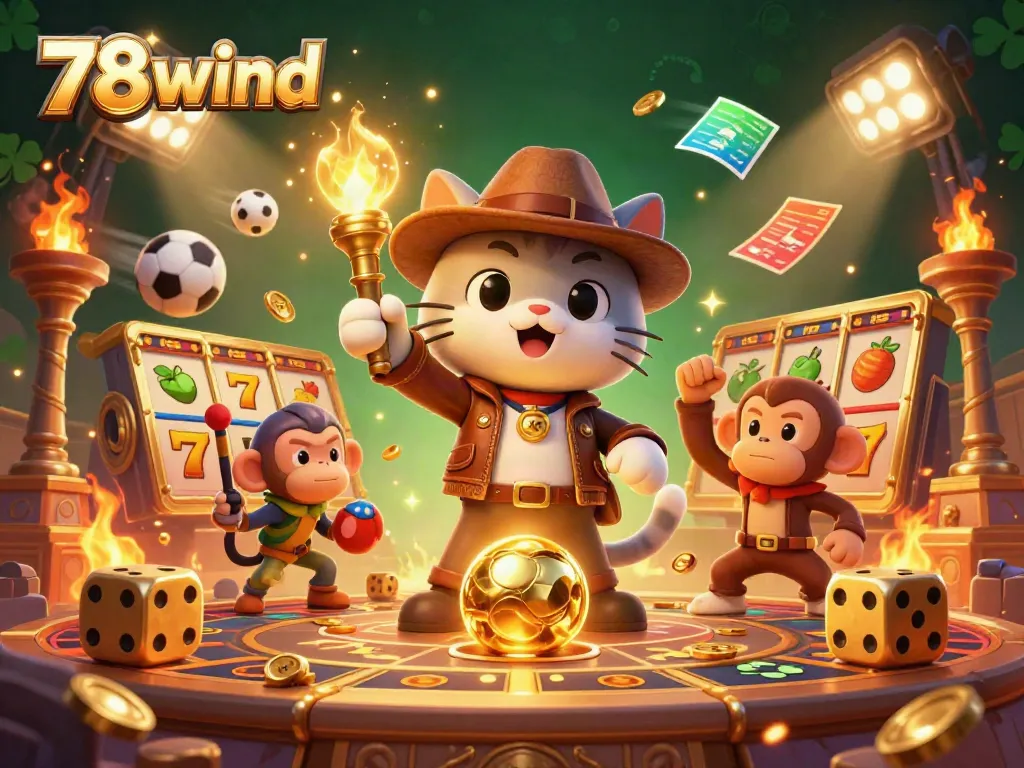 Engage with the exciting gaming world at 78wind with dynamic casino elements and characters.