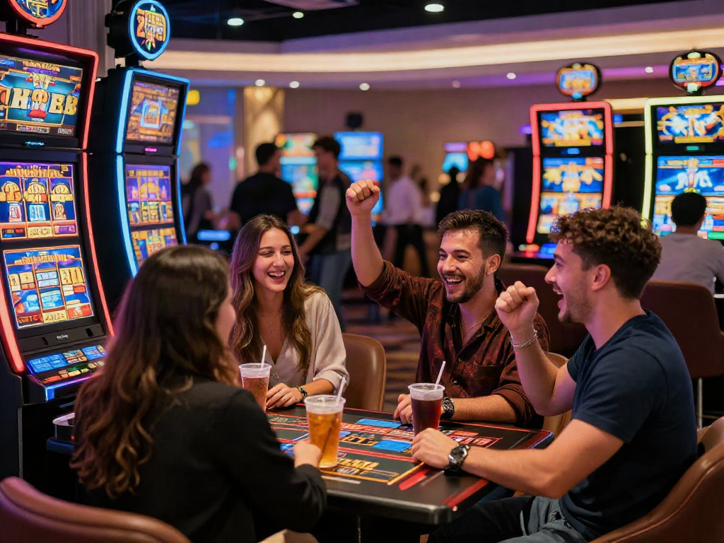Pengalaman menang di mesin slot luxury12 di kasino modern yang meriah.