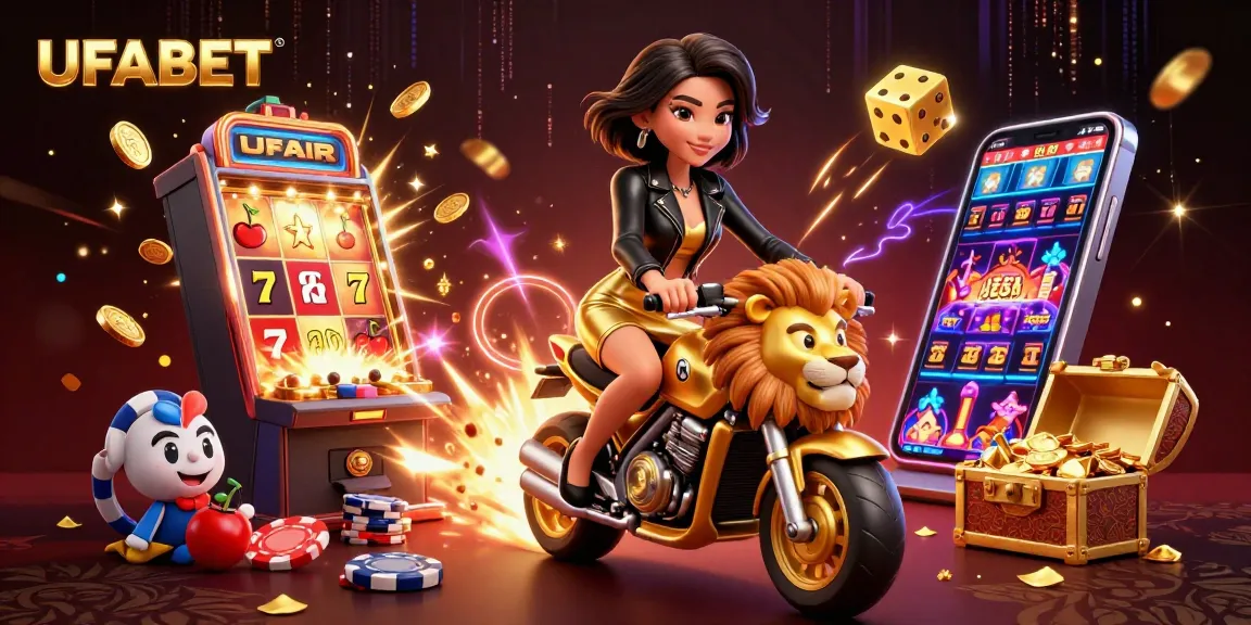 Bet on UFABET with a glamorous scene featuring vibrant gaming elements and exciting action.