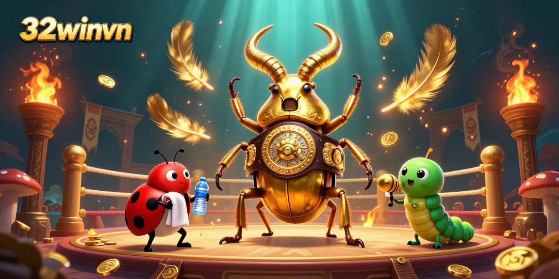 Experience thrilling gaming at 32winvn with a champion beetle, fiery visuals, and dynamic action.