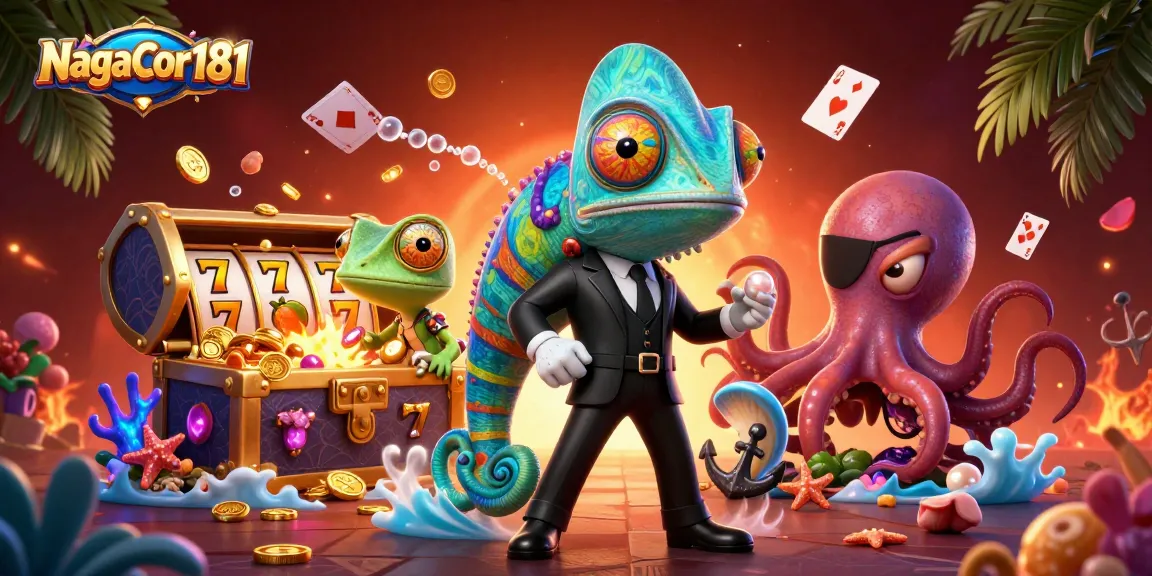 NagaCor181 showcases an exciting slot game experience with vibrant characters and dynamic elements.