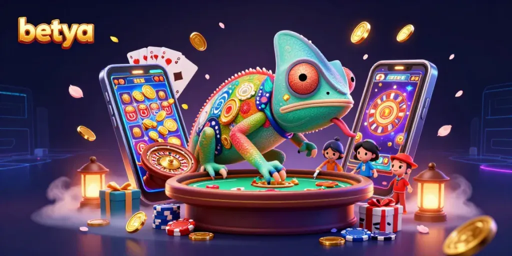 Betya's colorful gaming universe captivates with dynamic slots and roulette action.