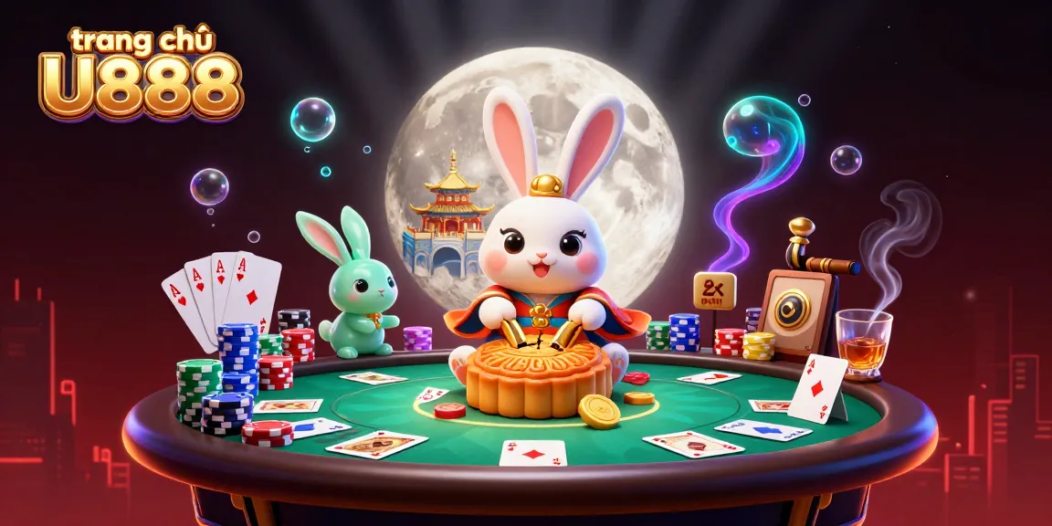 Engage with action-packed gaming visuals featuring trang chủ U888 and traditional Chinese folklore elements.