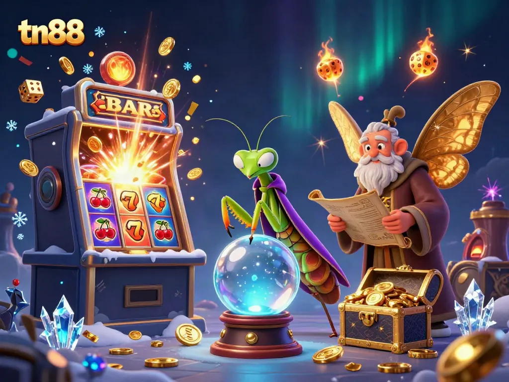 Experience thrilling outcomes with tn88 in an enchanting cartoon-themed casino scene.