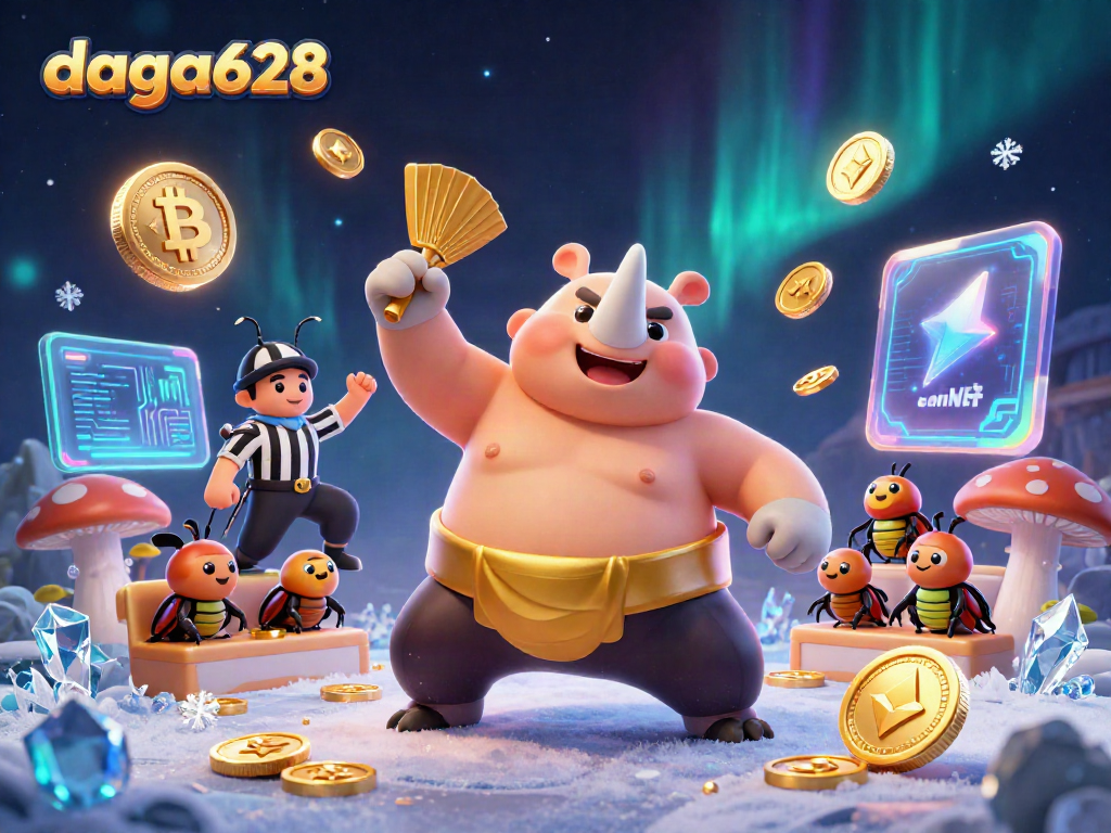 Engage with exciting gameplay at daga628 through a dynamic scene depicting digital gambling elements.
