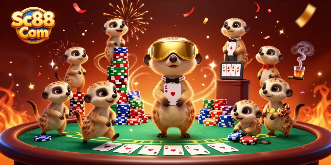 Engage with exciting gaming action at Sc88 Com casino featuring fun meerkat characters.