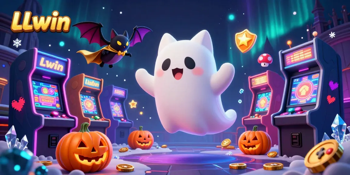Join the casino adventure with LLwin as a ghost cat and bat explore a haunted gaming mansion.