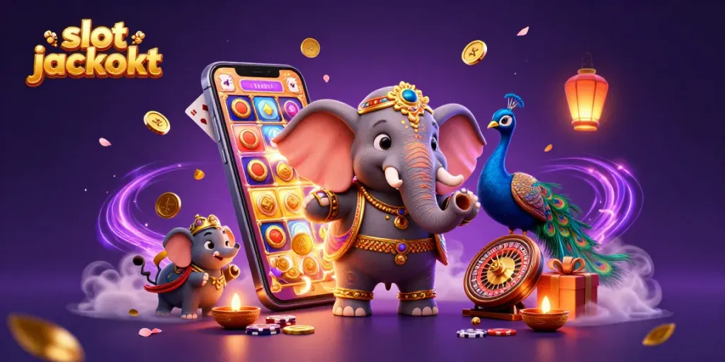 Experience the thrill of winning a slot jackpot with vibrant casino elements and dynamic imagery.