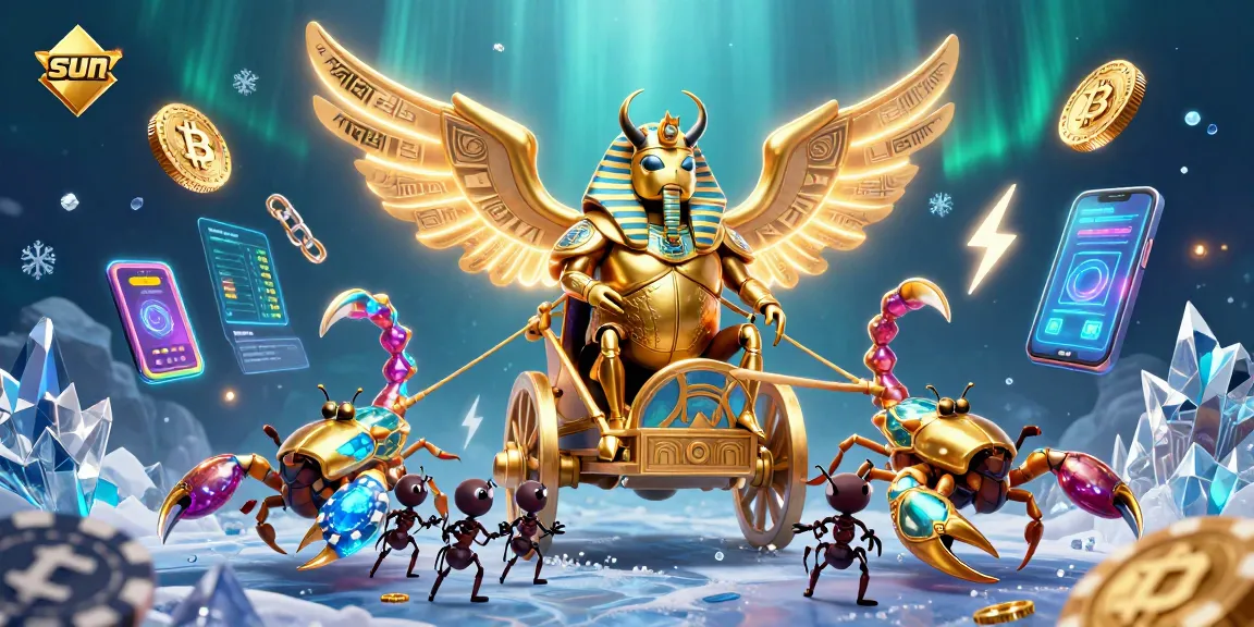 Engage with sun-themed gambling through colorful 3D casino and betting elements.