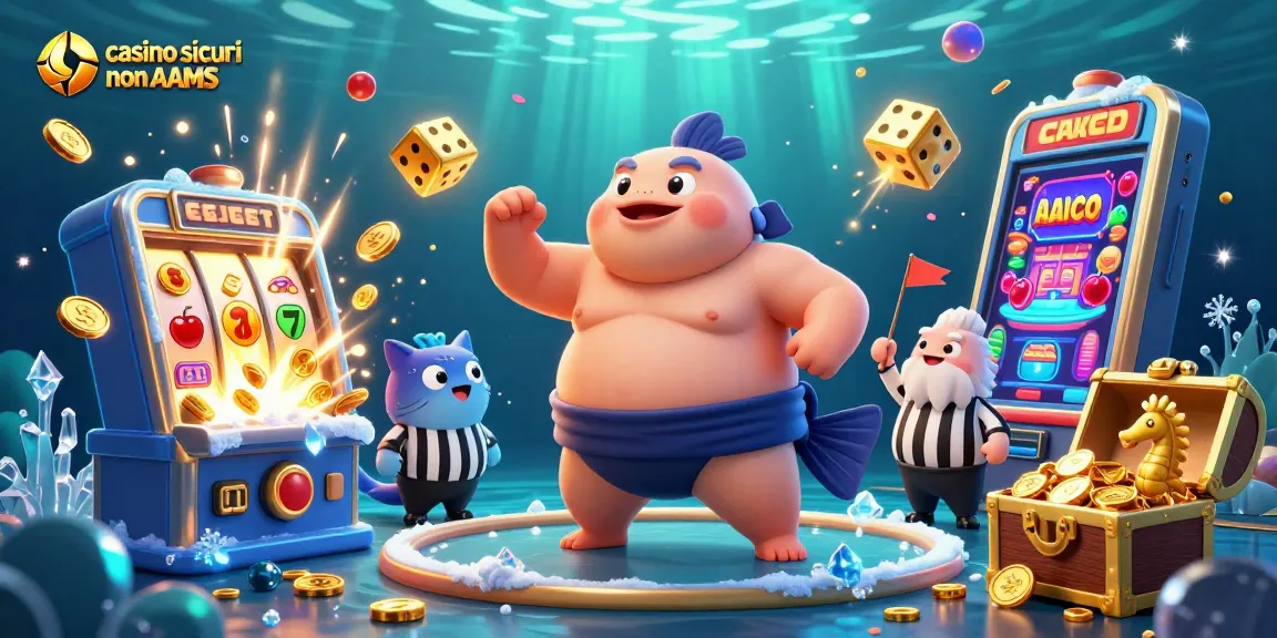 Gioca ai casino sicuri non AAMS e scopri le emozioni delle vincite con macchine slot 3D e divertenti personaggi marini.