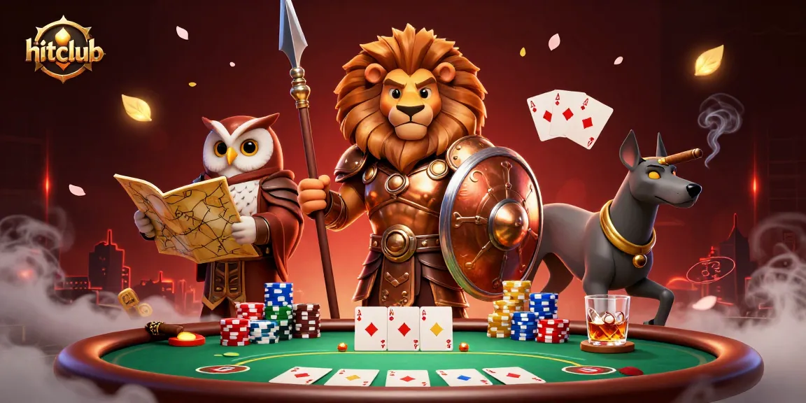 Engage in hitclub's vibrant poker scene with iconic characters and dynamic gameplay elements.