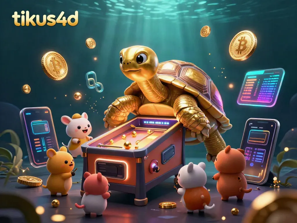 Experience the thrilling fun of tikus4d with the golden tortoise pinball machine and crypto elements.