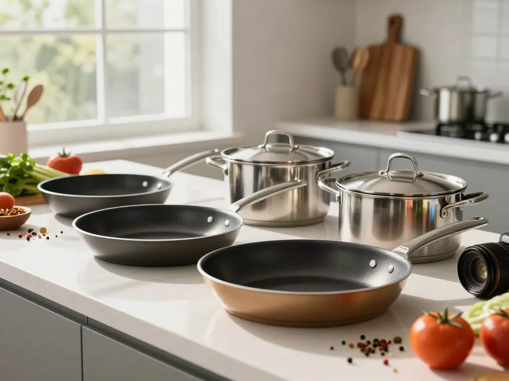 CookWare Price in Bangladesh showcased with stylish cookware in a bright kitchen environment.