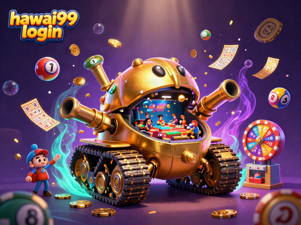 Experience vibrant gaming with hawai99 login in a 3D casino-inspired beetle tank.