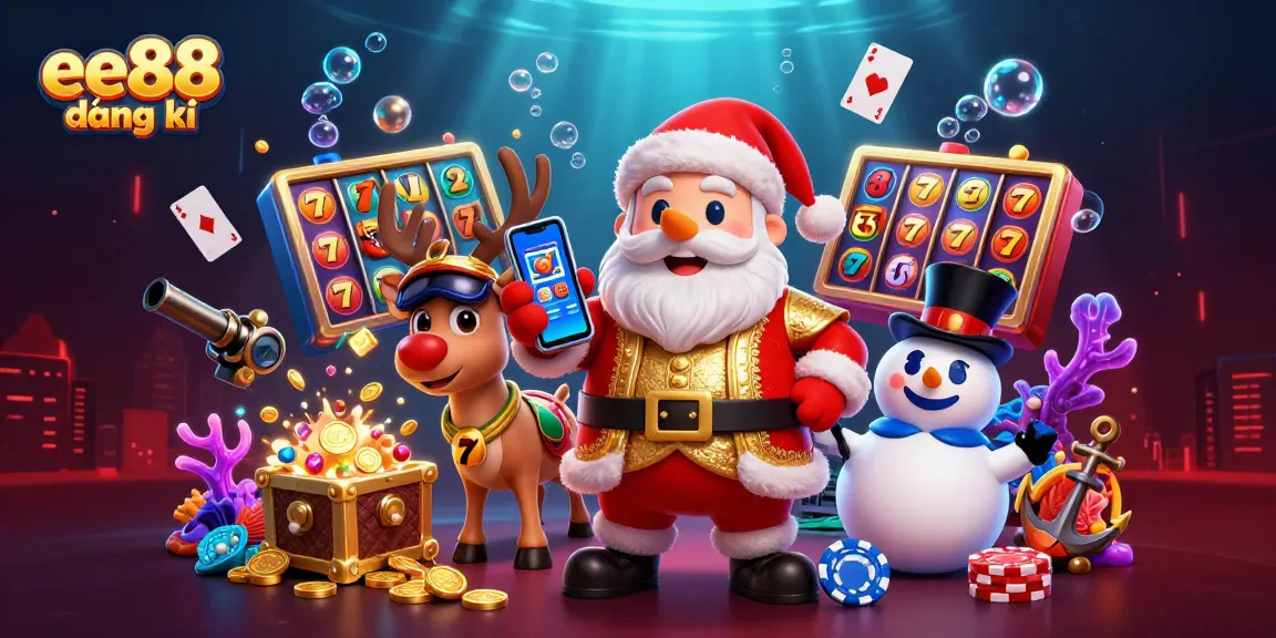 Win with ee88 đăng ký as Santa and friends enjoy thrilling casino action
