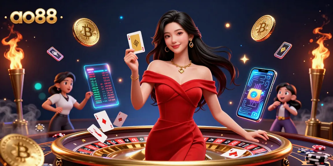 Sculpting a winning strategy at ao88 with a confident player by the roulette wheel under vibrant casino lights.