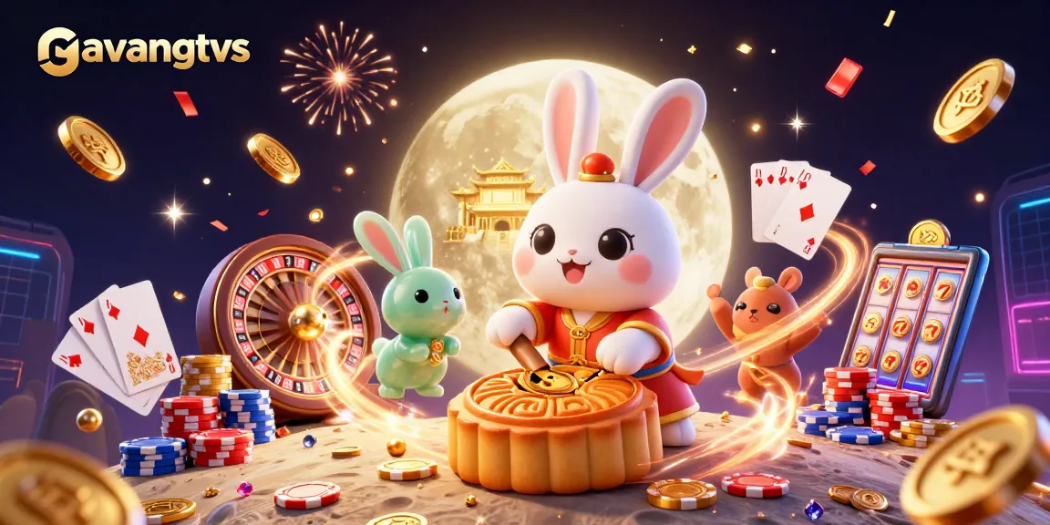 Experience the excitement of gavangtvs with dynamic casino elements and animated characters in a festive atmosphere.
