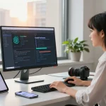Explore ChatGPT alternatives in a modern tech workspace with AI research and productivity tools.
