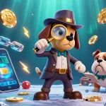 tt88 engages players in a vibrant casino scene with detective characters uncovering poker chip clues amidst colorful slot game elements.