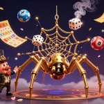 rr88pet showcases an engaging online casino scene filled with dynamic lottery elements, captivating visuals, and delightful characters.