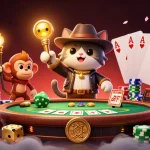 Engage with the oktkbd com adventure as an archaeologist cat uncovers casino treasures.