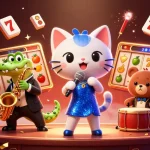 Experience Vin88's vibrant casino scene with animated characters and dynamic gaming elements.