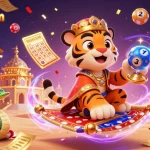 Join the excitement at 789wincom as colorful lottery balls bounce around a festive casino scene!
